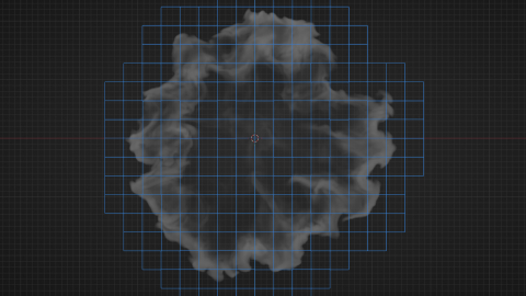 Sparse Pyro smoke with visible simulation cells